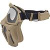 VILLCASE Maschera Protettiva Tattica per Gioco All'aperto Occhiali Antiappannamento Uv, Ventilatore Mini, Materiale Tpu e Pc, per Sci e Guida Moto