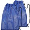 Alaoo 2pcs Borsa a Rete con Coulisse, Blu, Zaino da Spiaggia in Rete | Zaino Grande in Rete, Adatto per Fitness, Shopping, Nuoto, Calcio e Basket
