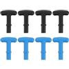 TOYANDONA 4 Pezzi Manico a T per Pagaia da Canoa e Paddle Board, in Plastica Pe, per Diametro Interno 23mm, Antiscivolo e Resistente per Sport Acquatici