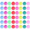 HONMEET Palline da Ping Pong Multicolori 50 Pezzi 40mm Colorate in Pp Senza Cuciture Palline da Allenamento Colore Casuale per Giochi Divertenti e Decorazioni per Feste