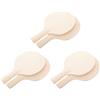 Luxshiny 6 Pezzi Padel Racket in Legno Non Verniciato per Tennis da Tavolo, Design DIY per Appassionati, per Allenamento e Svago con Impugnatura Ergonomica
