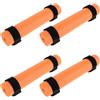 Toddmomy 4 galleggianti per Canna da Pesca - Galleggianti per canne da Pesca in Kayak con Cinghie di Fissaggio - Accessori in Schiuma Leggera Arancione per Kayak, Barche e Canoe.