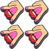 OKUMEYR Ammortizzatori per Racchette e Corde da Tennis in Silicone 4 Pezzi Cartoon Riduzione Vibrazioni e Rumore per Ragazzi e Uso Outdoor