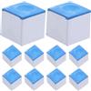 DEARMAMY 12 Pezzi Polvere di Gesso per Stecca da Biliardo Blu in Polvere di Pietra per Tavolo da Biliardo e Pool, Migliora L'aderenza la Precisione, per Club e Bar
