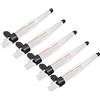 Generic Tappo per Punta della Canna da Pesca Protezione Durevole per la Pesca in Mare Set da 5 Pezzi in PVC per Tutte le Canne da (4#)
