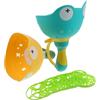 SOLUSTRE 2 Pezzi Giocattolo per Lanciatore di Dischi Volanti a Forma di Rana in Plastica Gioco Manuale Interattivo per attività Sportive e Avventure All'aperto