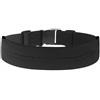 Generic Sportivo Cintura Running Borsa Fitness Portacellulare Porta Chiavi Tessuto Poliestere Elastico Comparto Capiente Fascia Regolabile Fibbia Rapida, Nero