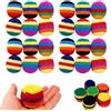Generic Set di 6/12/18/24 pezzi all'uncinetto, 2026 palle da calcio per bambini e adulti, per esercizi all'aperto, per fitness, borsa per piedi all'uncinetto (24 pezzi)