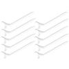 Xiuganpo Tee da Curvi Accessorio Leggero e Durevole in Plastica per la Pratica Dell'allenamento 10 Pezzi Bianchi 3,5x0,6 Pollici