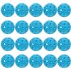 DEARMAMY Palline da Allenamento Colore Blu 40 Fori 20 Pezzi per Pickleball in PE Design Aerodinamico per Principianti, per Allenamento Indoor e Outdoor