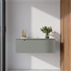 Parama Cassettone scorrevole 90cm smoke green opaco chiusura soft-close | Bako