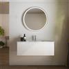 Parama Mobile bagno sospeso 90 cm un cassetto bianco opaco con lavabo | Ardenne