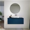 Parama Mobile bagno sospeso 90 cm un cassetto blu zaffiro con top | Ardenne