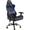 GXTrust Trust Gaming GXT 708B Resto Sedia Gaming, Sedia 360° con Cuscini Rimovibili, Regolabile in Altezza, Sedia Girevole da Scrivania per PC, Ufficio, per Gioco - Blu