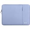 MOSISO 13 pollici Custodia PC Laptop Compatibile con MacBook Neo/Air/Pro 13 | 13-13,3 pollici Borsa PC per MacBook Neo/Air 13/Air 13.6/Pro 13, Poliestere Manica Verticale con Tasca, Blu Pastello