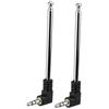 Bingfu Antenna Jack 3,5 mm Radio FM Amplificata Telescopica Interno 24 cm