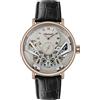Ingersoll 1892 The Tennessee Automatic Mens Watch con quadrante grigio chiaro e cinturino in pelle nera - I13101
