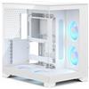 Fractal Design Pop 2 Vision White RGB case PC gaming con vetro panoramico - Design a doppia camera - 4 ventole RGB reverse - ATX/E‑ATX/mATX/ITX