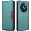 NETANY Compatibile Custodia per telefono Realme 12 Plus 5G/ 12 4G / Realme 12+ 5G,con patta in pelle PU, custodia con chiusura magnetica con supporto Custodia protettiva antiurto in pelle (Verde)