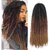 FANWYFYU 6 confezioni di trecce Marley Twist da 60 cm - Capelli sintetici lunghi a torsione cubana, Marley Afro Kinky Curly Twist Faux Locs, capelli crochet, extension sintetiche Marley (1B/30/27, confezione