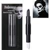 Teekerwang Halloween Clown Black White Face Body Paint Stick Set, Eye Black for Sports, Skeleton Vampire Skull Cosplay Special Effects Costume SFX Halloween Makeup Kit (Black White)