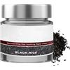 JIAOY Crema essenza per la riparazione della pelle di riso nero, crema idratante di riso bianco e nero, rassodante, levigante F/idratante, essenza di crusca di riso - crema idratante rassodante F/idratante