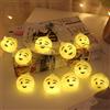 GRUNDIG Catena Luminosa Emoji 10 LED Emoticon Occhiolino Lunghezza 120cm a Batteria