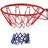BAKAJI Canestro Basket Palla Canestro Regolamentare da Parete 45 cm in Metallo con Rete