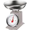 PRATIKO Bilancia Meccanica Analogica da Cucina in Metallo Atlas Vintage 5Kg Grigio