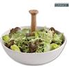 BAKAJI Insalatiera Ciotola Per Insalata 18cm In Ceramica Con Manico In Bambù Cucina