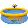 JILONG Piscina Gonfiabile Forma Ape Honey per Bambini 150cm con Doccia Spruzzo Giardino