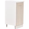 Shally Dogan Mobile Base Cucina Componibile Minimal Colore Olmo con 1 Anta e 2 Scomparti