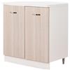 Shally Dogan Mobile Base per Cucina Componibile in Legno Colore Olmo con 2 Ante 2 Scomparti