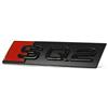 Audi 81A071805 Scritta SQ2 Clip Tuning Griglia radiatore Black Edition Emblem, nero/rosso