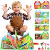 Zendstanding Busy Board a partire da 1 anno - Giocattoli a partire da 1 2 3 anni Quiet Book Montessori giocattolo per lo sviluppo di abilità fini, giocattolo educativo precoce per bambini giocattolo