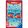 Ravensburger - Mini Memory Travel, Gioco da Tavolo Tascabile, 2-4 Giocatori, 8+ Anni