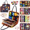 TRUEIN Busy Board Montessori 1 2 3 Anni, Libro Montessori Interattivo Sensoriale, Pannello Sensoriale Bambini di Feltro, Prescolare Giocattoli Educativi da Viaggio, Regali per Ragazzi e Ragazze