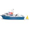 Siku 5401, Motoscafo della polizia, Plastica, Blu/Bianco, Cannone ad acqua, Luci, Suoni, Rampa a poppa, Boa inclusa