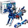Dandin Robot trasformabile in 2 pezzi, robots unicorno, robot combinato con trasformazione a collisione, set robot unicorno, giocattolo auto unicorno, regalo di compleanno (B)