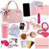 Generico Borsetta Giocattolo Bambine,Borsetta Bambini con Trucco Finto | Accessori Travestimento Giochi Principessa per Ragazze e Bambine Piccole