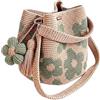 Generico Borsa Da Spiaggia All'Uncinetto,Shopper Boho A Tracolla Con Motivo Floreale - Sacca Da Spiaggia Lavorata A Maglia | Per Viaggi, Feste, Vacanze, Outdoor, Shopping, Spostamenti Quotidiani, Donne e