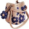 Generico Tote Uncinetto | Shopper Boho A Tracolla Con Motivo Floreale,Borsellino All'Uncinetto | Per Viaggi, Feste, Vacanze, Outdoor, Shopping, Spostamenti Quotidiani, Donne e Ragazze