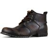 OSSTONE oscura Marrone retrò Stivali da moto per uomo Caviglia camminare moda Lace-Up Pelle Chukka Vintage Boots Uomo Scarpa Casual OS-6015-2,oscura Marrone Retro，US11.5(EU45.5)
