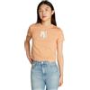 Calvin Klein Donna T-Shirt Maniche Corte Front Photo Graphic Baby Tee con Scollo Rotondo