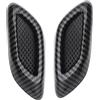 Create idea 1 Paia Copertura di Aspirazione Flusso D'aria Universale Auto Decorativo Flusso D'aria Paletta Cofano Lato Parafango Sfiato Cappuccio Griglia Trim Copertura In Fibra di Carbonio Stile