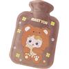 Shenrongtong Borsa 'acqua calda, borsa 'acqua calda con coperchio,Borsa per acqua calda in peluche da 500 ml Borsa per acqua calda invernale - Tappetino riscaldante di grande capacità Scaldaletto