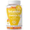 VITALDIN Omega 3 Senza Zucchero - Caramelle gommose Omega 3-60 unità