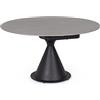 Bizzotto Jonni, tavolo allungabile Ø85/135 cm, nero
