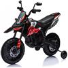 Piston Car Moto Elettrica da Bambino Aprilia Motocross RX125 Rossa