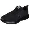 Skechers Flex Advantage - Bendon Sr, Scarpe da Ginnastica Uomo, Nero Schwarz Black Mesh Water Stain Repellent Treatment Blk, 42 EU